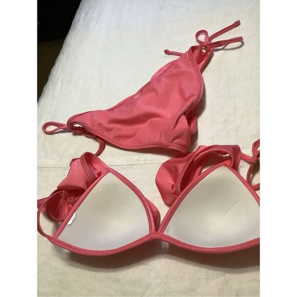 Pink Ruffled Bikini M - Picture 6 of 6